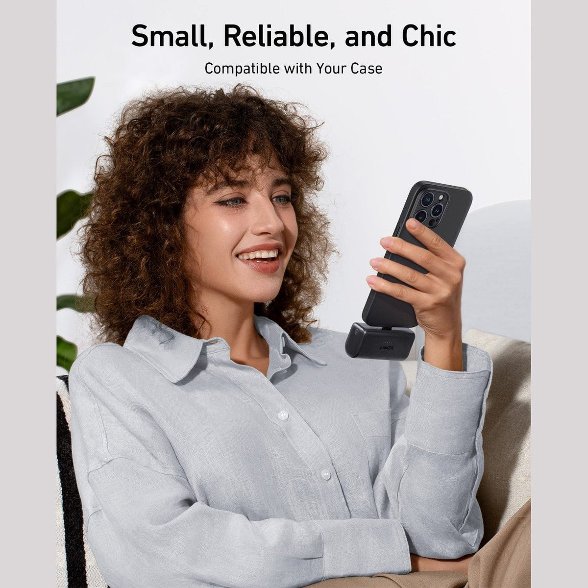 Anker Nano Power Bank 22.5W Built-In USB-C Connector White | A1653H21 Anker Euronics Ireland