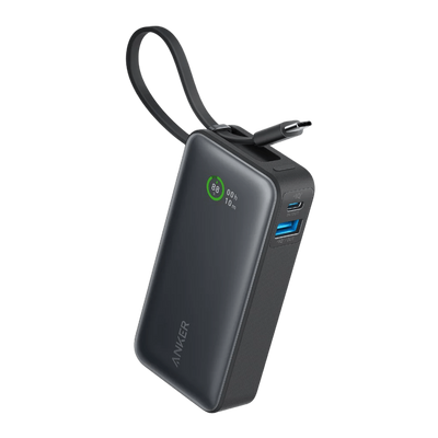 Anker Nano Power Bank 30W Built-In USB-C Cable Black | A1259H11 Anker Euronics Ireland