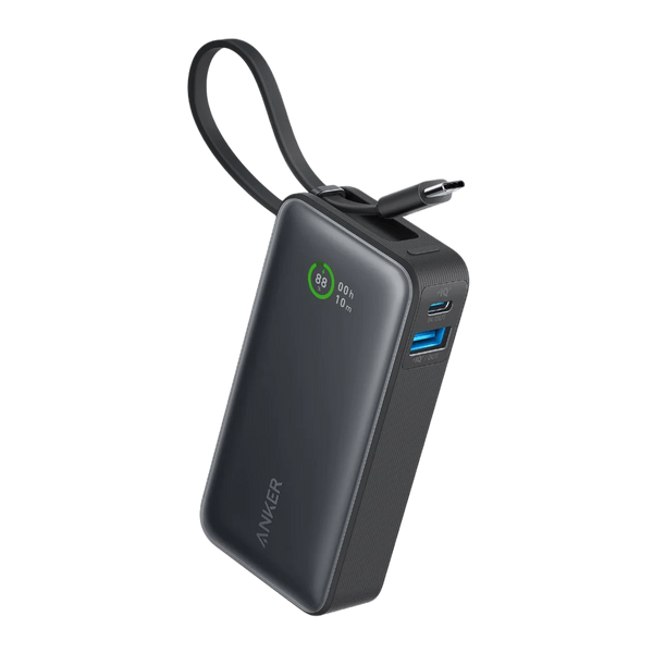 Anker Nano Power Bank 30W Built-In USB-C Cable Black | A1259H11 Anker Euronics Ireland