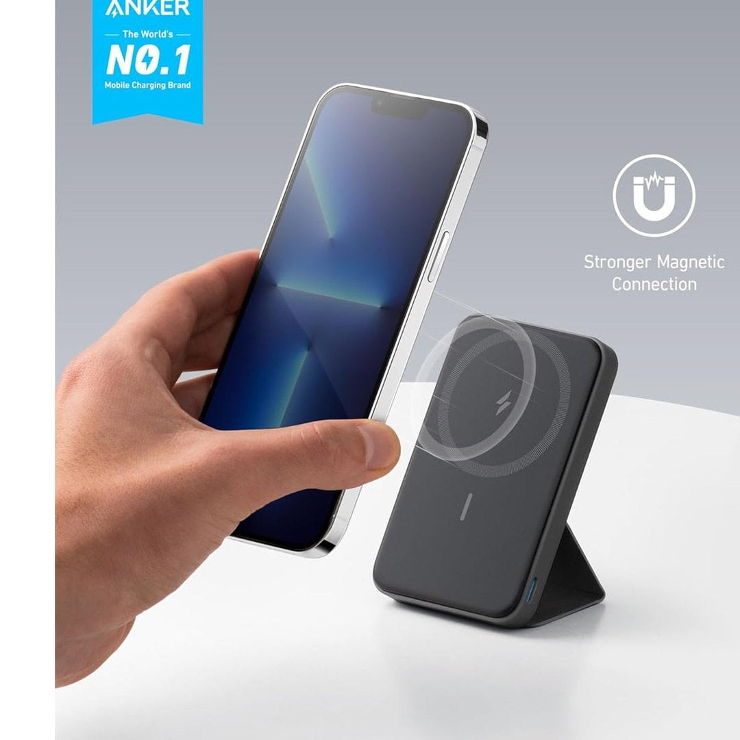 Anker PowerCore Mag-Go 5K Black | A1611G11 Anker Euronics Ireland
