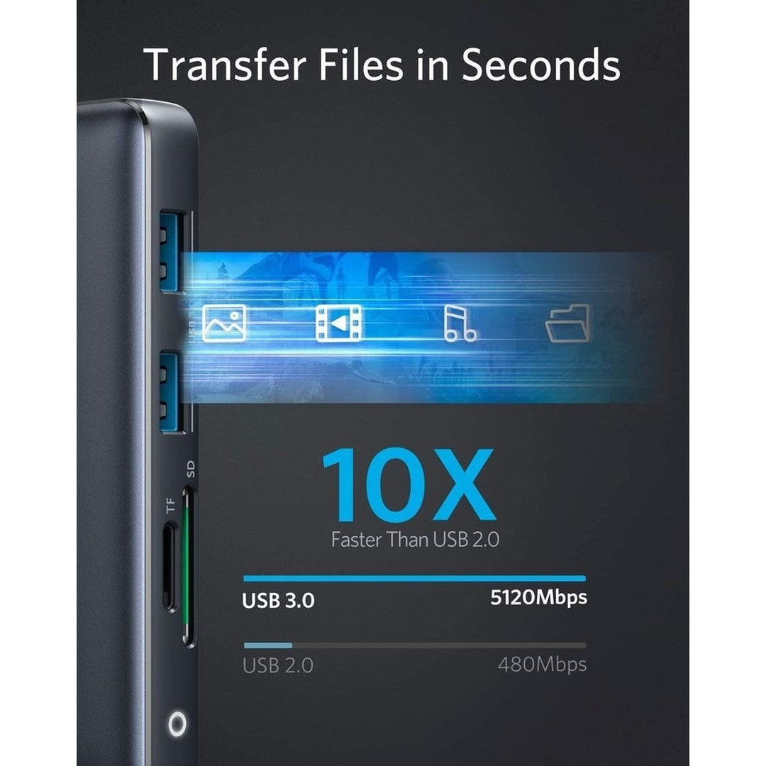 Anker PowerExpand 8-in-1 USB-C PD Media Hub | A83800A1 Anker Euronics Ireland