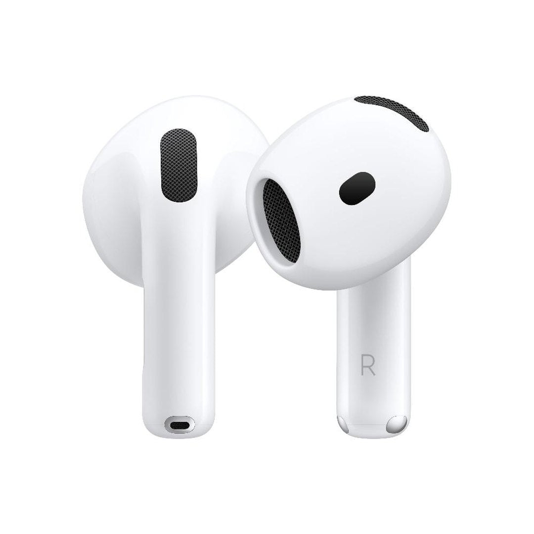Apple AirPods 4 MXP63ZM/A earbuds, pair shown from the front