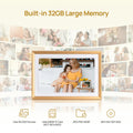 Arzopa D10 10.1" Digital Photo Frame Champagne Gold | Touch Screen Smart Display