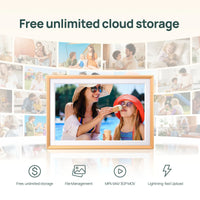Arzopa D14 14" Digital Photo Frame Champagne Gold | Touch Screen WiFi