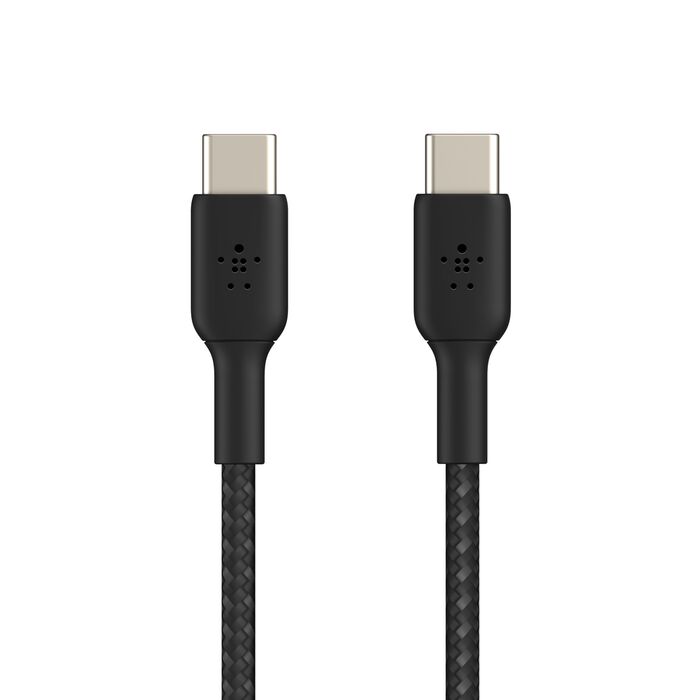 Belkin BoostCharge Braided USB-C to USB-C Cable 60W 1m Black product image