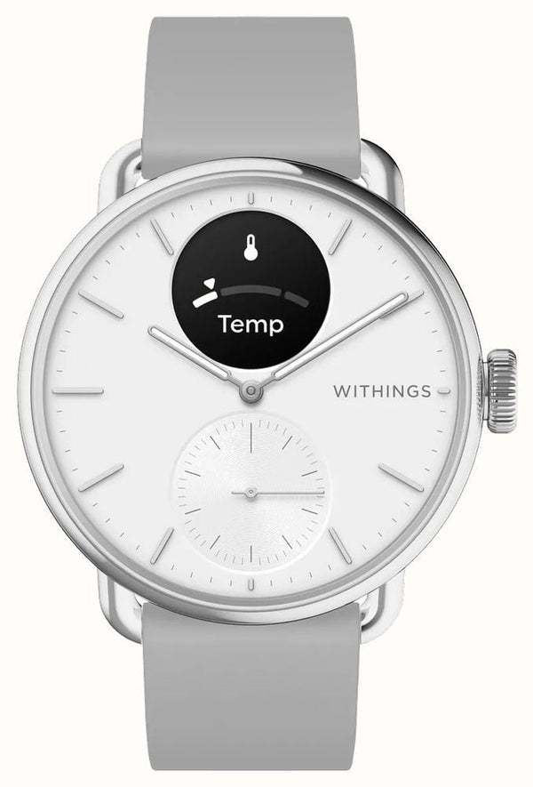 Withings ScanWatch 2 - Advanced Health Monitor with ECG & SpO2 - 38mm White | 78-HWA10-model 2-All-Int
