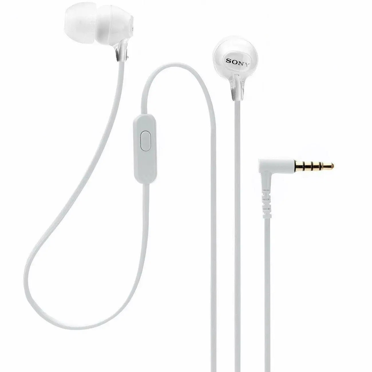 Sony MDR-EX15AP Wired In-Ear Earphones with Microphone - White - alternate product view