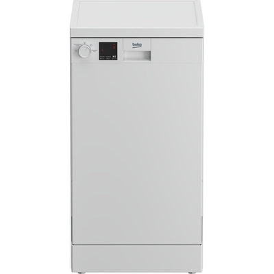 Beko 10 Place Freestanding Slimline 45cm Dishwasher | DVS04X20W Beko Dishwasher Euronics Ireland