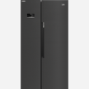 Beko Freestanding American Style Fridge Freezer with NeoFrost™ Black Steel | ASL1442VPZ Beko American Fridge Freezer Euronics Ireland