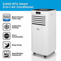 Black & Decker 5000BTU Smart Air Conditioner | BXAC40023GB Black and Decker Air Conditioner Euronics Ireland