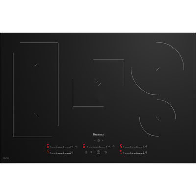 Blomberg 80cm 5 zones Cook Sensor Induction Hob Black | MIX55487N Blomberg Hob Euronics Ireland