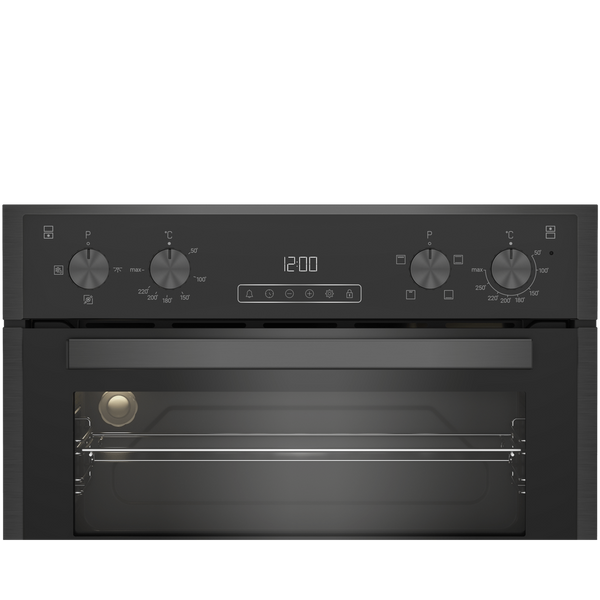 Blomberg 90cm Built-in Fan Double Oven Dark Steel | RODN9202DX Blomberg Oven Euronics Ireland