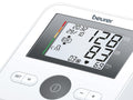 Beurer BM 27 blood pressure monitor — close-up of display and control buttons