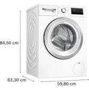 Bosch Series 4 Washing machine, Front Loader 9kg 1400 rpm - White | WAN28259GB Bosch Washing Machine Euronics Ireland