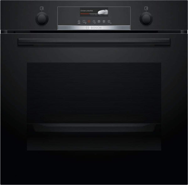 Bosch Serie 6 60cm 71 Litre Built-In Single Oven Black | HBG579BB6B