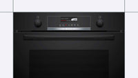 Bosch Serie 6 60cm 71 Litre Built-In Single Oven Black | HBG579BB6B