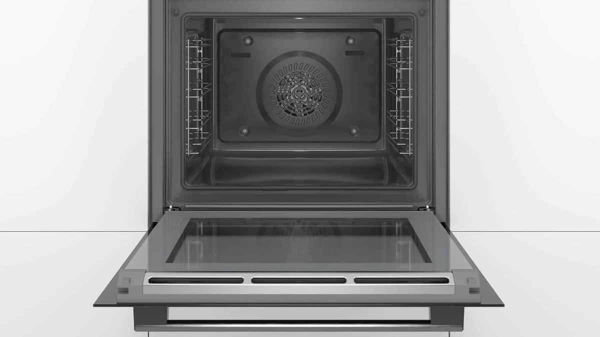 Bosch Serie 6 60cm 71 Litre Built-In Single Oven Black | HBG579BB6B