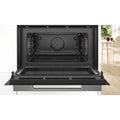 Bosch Series 8 60cm 45 litre built in single oven with microwave function | CMG7241B1B Bosch Oven Euronics Ireland