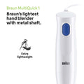 Braun MultiQuick 1 Hand Blender - White - lightweight design
