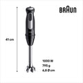 Braun MultiQuick 5 Pro Hand Blender - Black - dimensions
