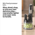 Braun MultiQuick 5 Pro Hand Blender - Black - mini food processor