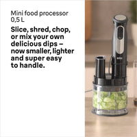 Braun MultiQuick 5 Pro Hand Blender - Black - mini food processor