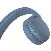 Sony WH-CH520 Wireless On-Ear Headphones - Blue - folded angle view