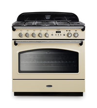 Rangemaster Classic FX 90 Dual Fuel range cooker in Cream with Chrome trim