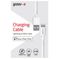 Groov-e MFI Lightning to USB-A Charging Cable 2m - official product image