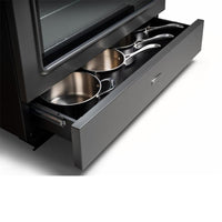 Rangemaster Classic FX 90 Dual Fuel range cooker in Black with Brass trim