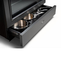 Rangemaster Classic FX 90 Dual Fuel range cooker in Slate with Brass trim