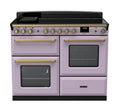 Rangemaster Estel Deluxe 110 Induction range cooker in Heather with Brass trim