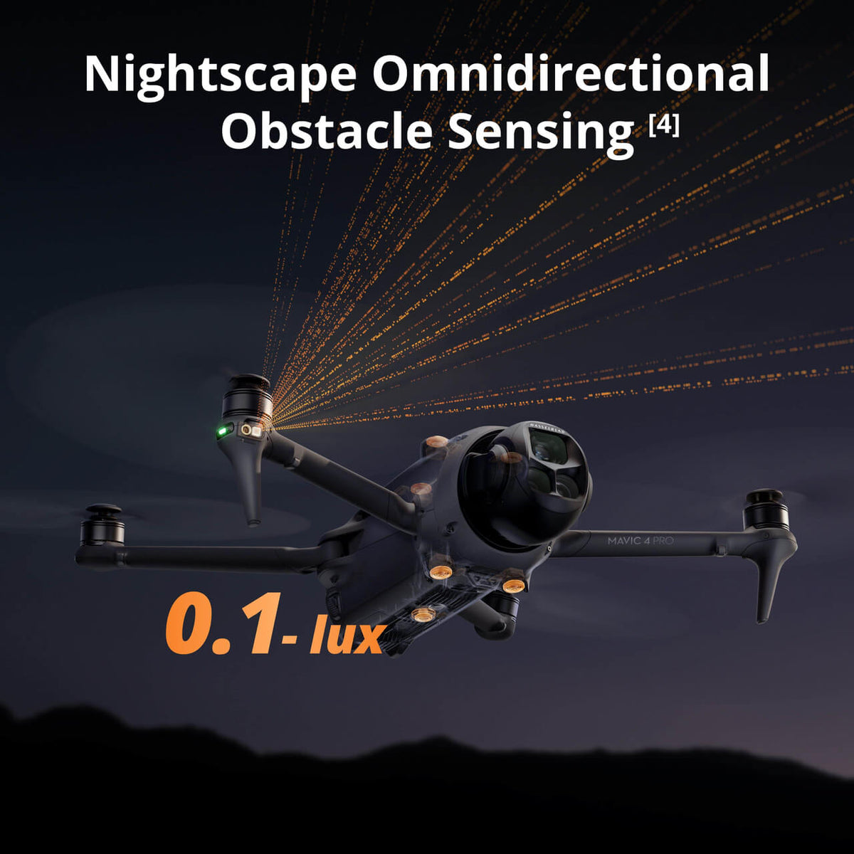 DJI Mavic 4 Pro Tri-Camera Drone Fly More Combo (DJI RC 2) - Nightscape obstacle sensing