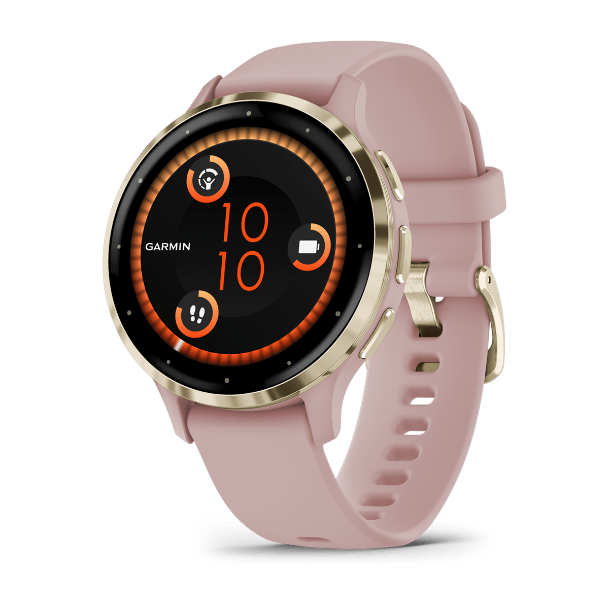 Garmin Venu 3s Smartwatch - Soft Gold - Rose Case | 49-GAR-010-02785-03