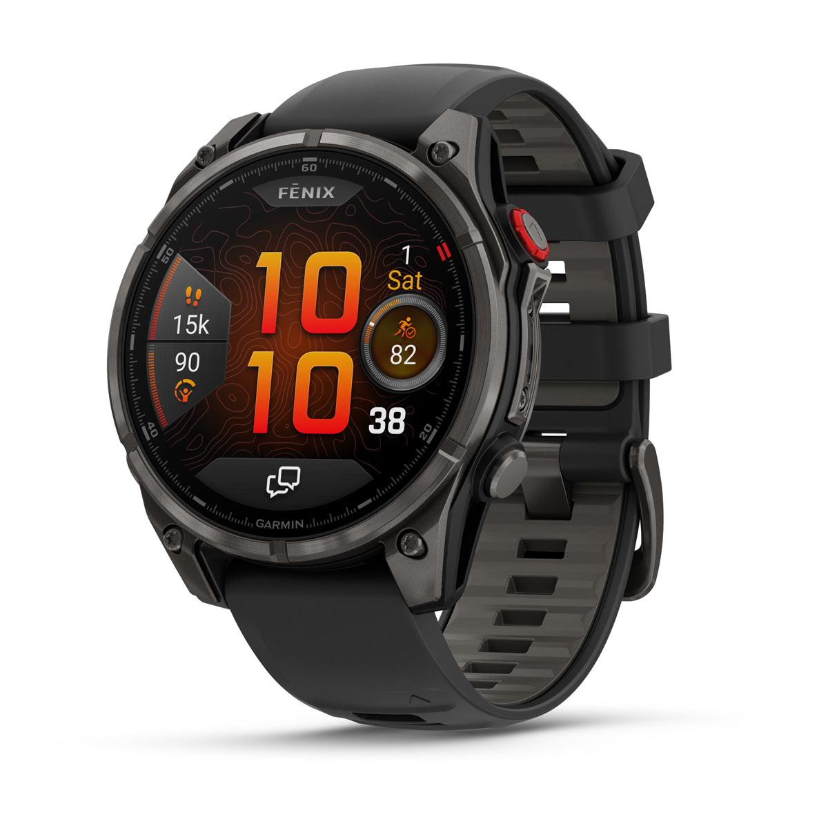 Garmin fenix 8 Pro 47mm AMOLED Sapphire GPS Smartwatch with inReach - front view