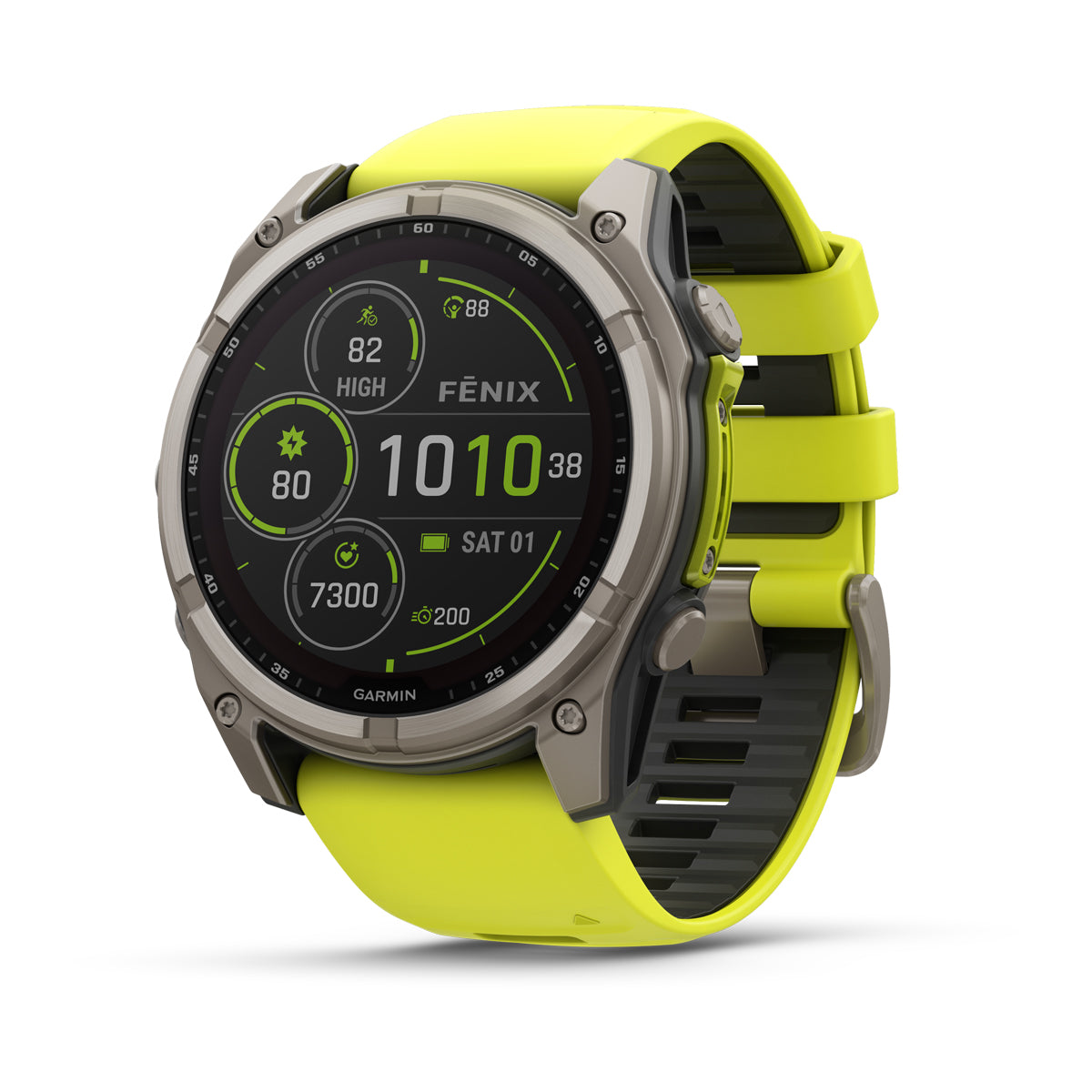 Garmin fenix 8 51mm Solar Sapphire GPS Smartwatch - front view