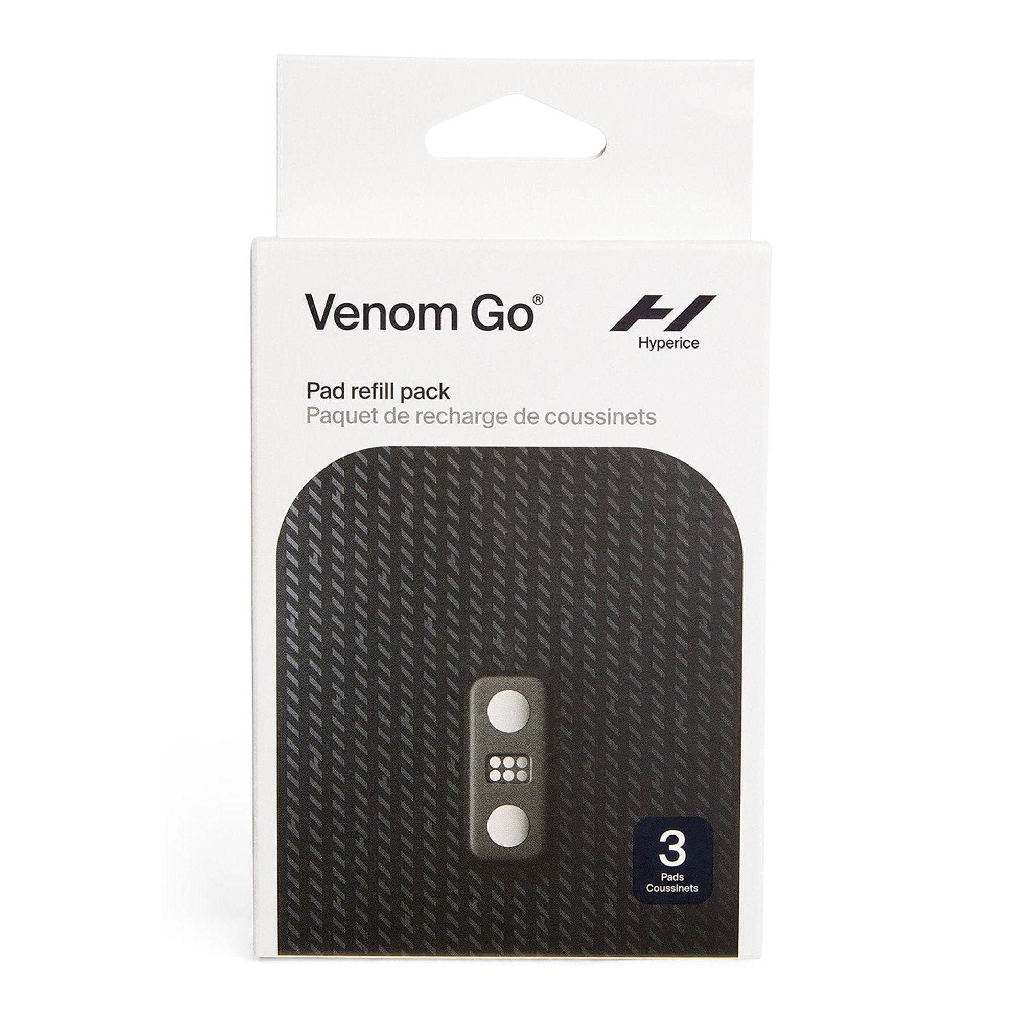 Hyperice Venom Go refill pads retail packaging