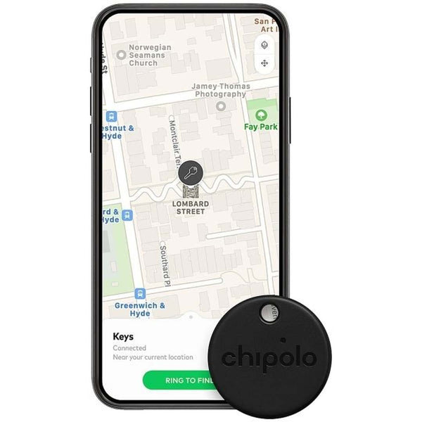 Chiplolo ONE Black Bluetooth Item Tracker | CH-C19M-BK-R Chipolo Accessory Euronics Ireland