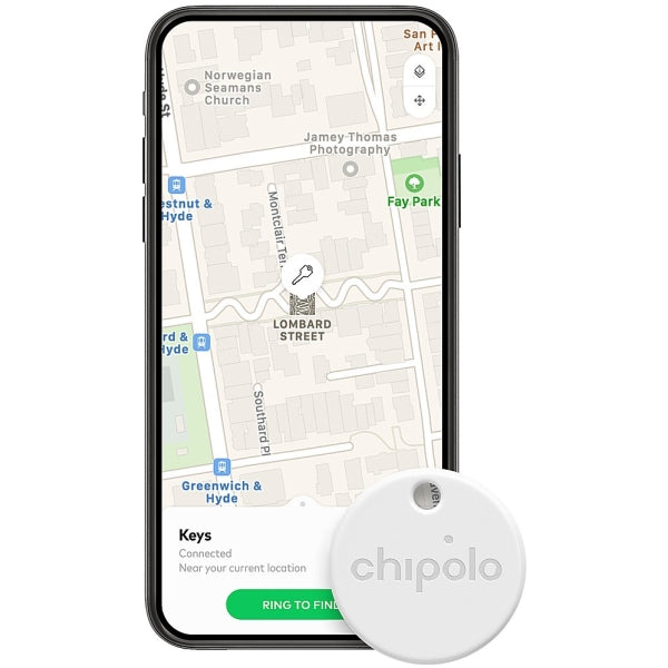 Chiplolo ONE White Bluetooth Item Tracker | CH-C19M-WE-R