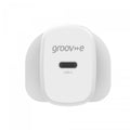 Groov-e 20W USB-C Power Delivery Wall Charger White - official product image