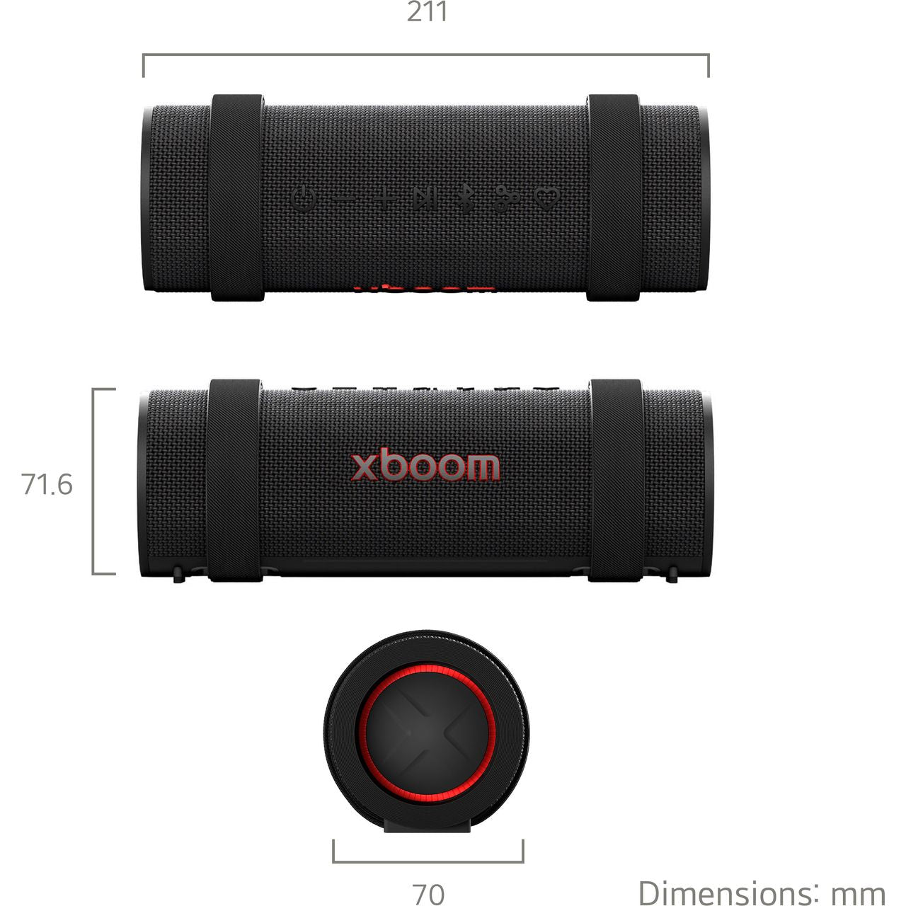 LG XBOOM Grab Portable Speaker 30 W | GRAB.AEUSLBK