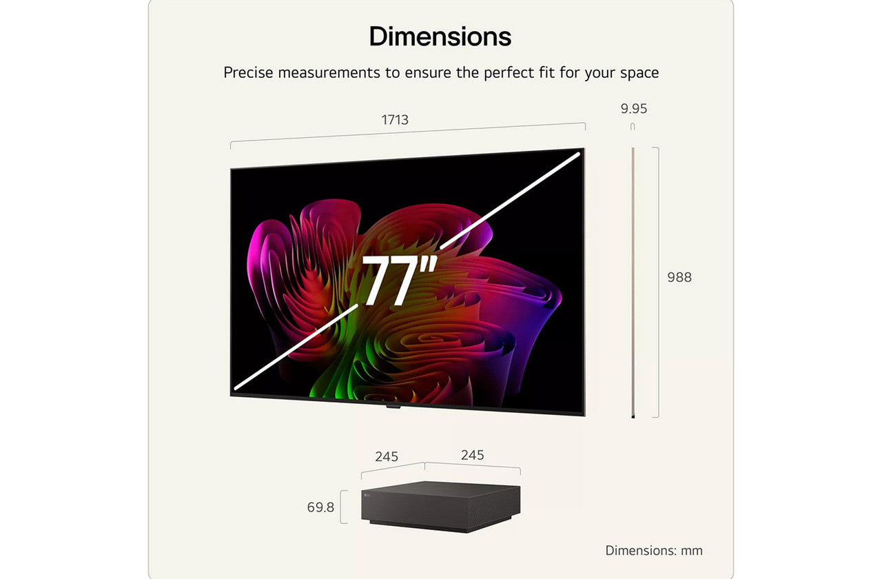 LG 77-inch W6-series 4K OLED Wallpaper TV | OLED77W69LA.AEI