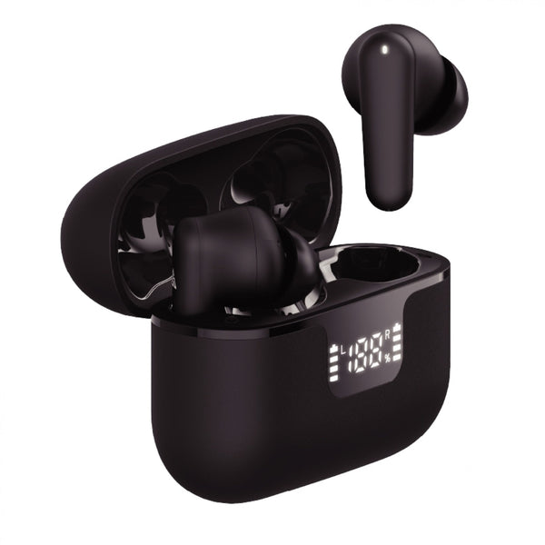 Groov-e Vibe Buds ANC True Wireless Earphones Black - official product image