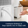 De'Longhi Tasciugo AriaDry Evo 12L Dehumidifier - White - continuous drainage and removable tank