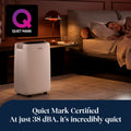 De'Longhi Tasciugo AriaDry Evo 14L Dehumidifier - White - Quiet Mark certified in the bedroom