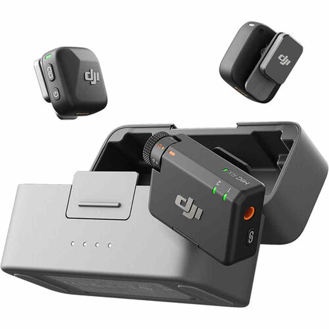DJI Mic Mini 2-person system CP.RN.00000433.01, charging case with two transmitters and receiver