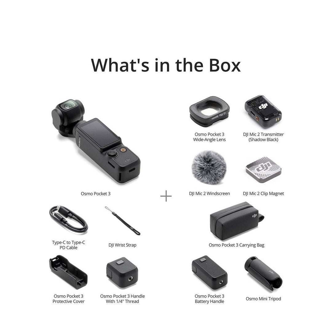 DJI Osmo Pocket 3 4K Camera Creator Combo | CP.OS.00000302.02 DJI Euronics Ireland