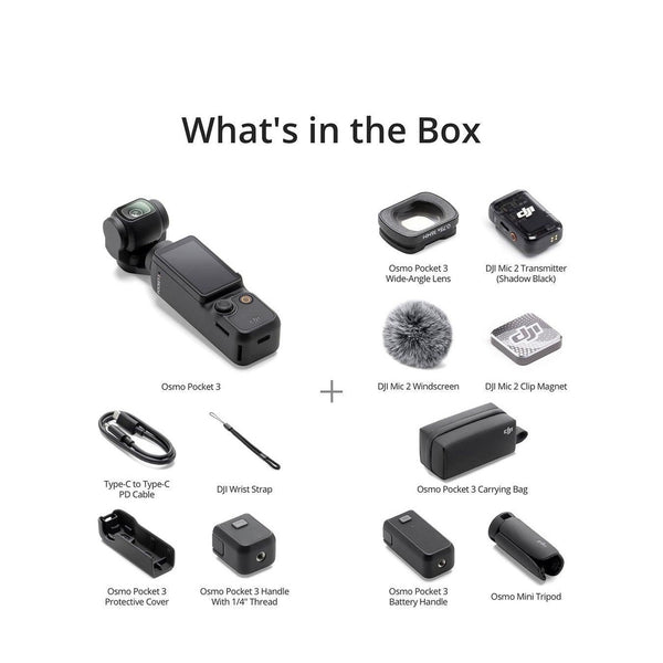 DJI Osmo Pocket 3 4K Camera Creator Combo | CP.OS.00000302.02 DJI Euronics Ireland