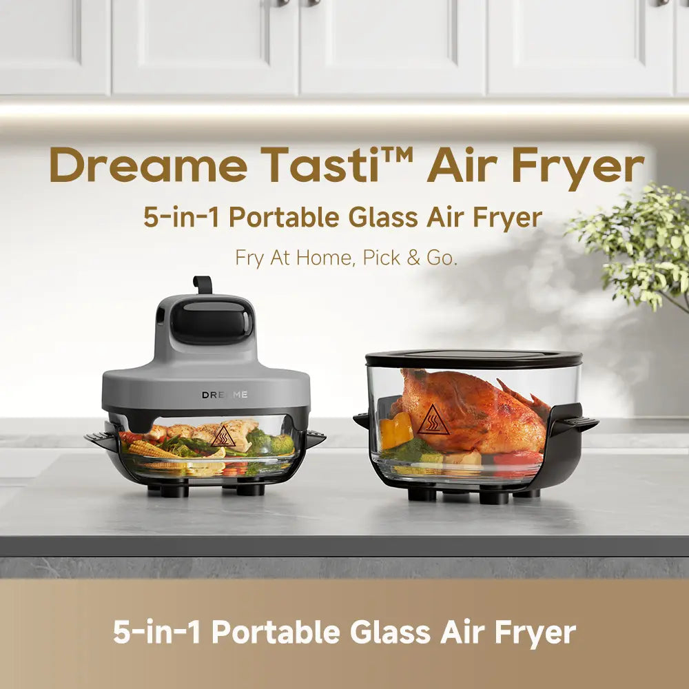 Dreame Tasti 5-in-1 Glass Air Fryer Grey product image
