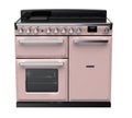 Rangemaster Estel Deluxe 100 Induction range cooker in Pale Pink with Chrome trim